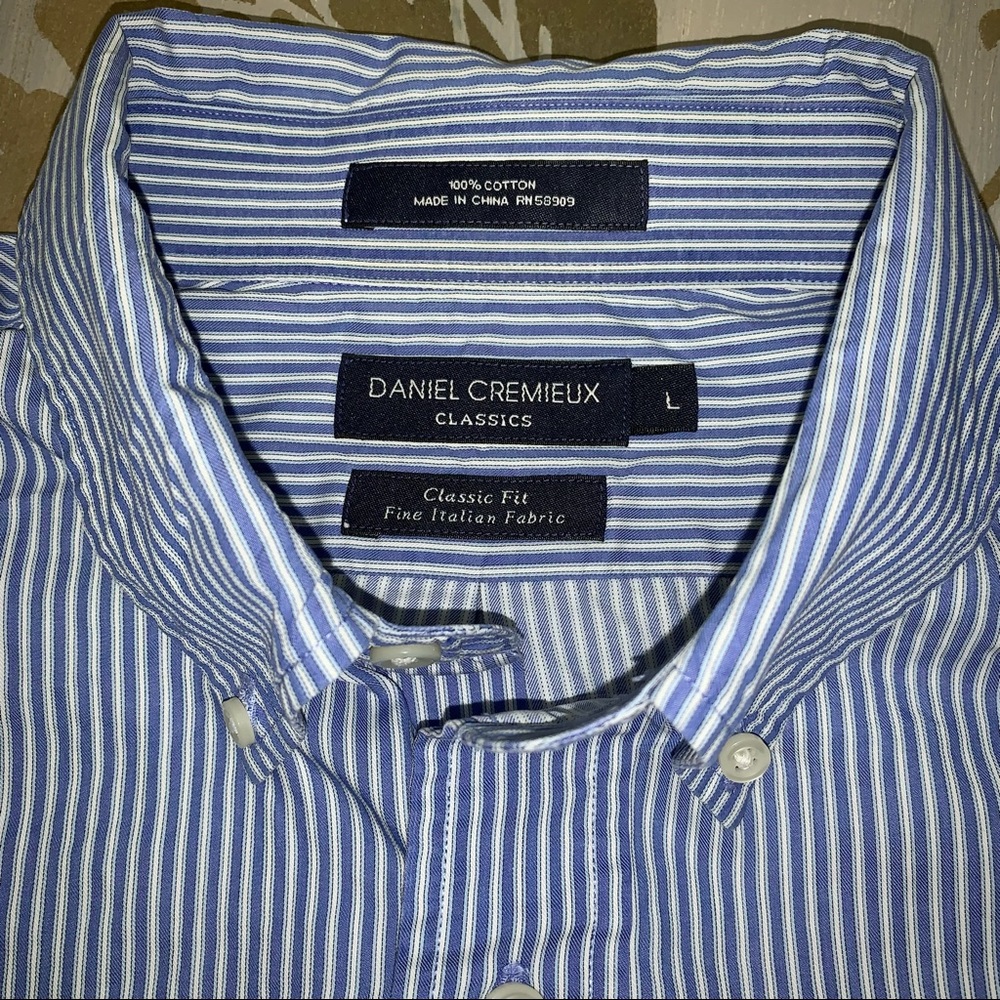 💕Daniel Cremieux striped long sleeve dress shirt - Picture 2 of 5